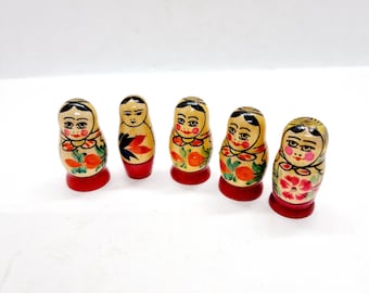 Grand Nichoir Ukrainien Kozak - Poupée Porte-bouteille En Bois - URSS 1970 (original)