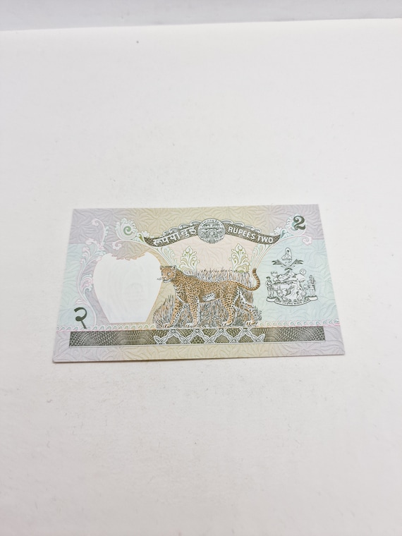 Vintage 2 Nepalese Rupees Banknote of 1981 - Etsy