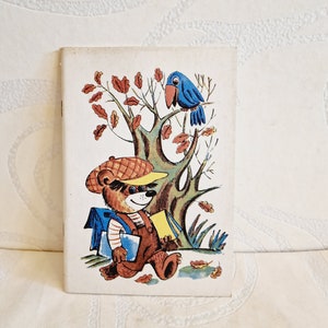 Cuaderno infantil soviético vintage emitido en la URSS en la década de 1980
