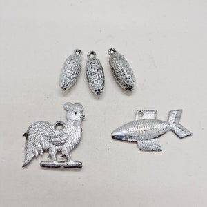 Vintage Weihnachtsschmuck - Set von 5 Weihnachtsschmuck Made in UdSSR in den 1970er Jahren