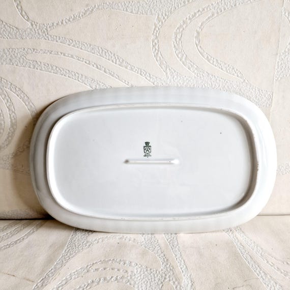 herring fish 皿 Rare Vintage German Fish Serving Plate - Vintage Herring Plate