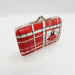 Vintage Latvian Leather Wallet made of tooled leather in 1980s