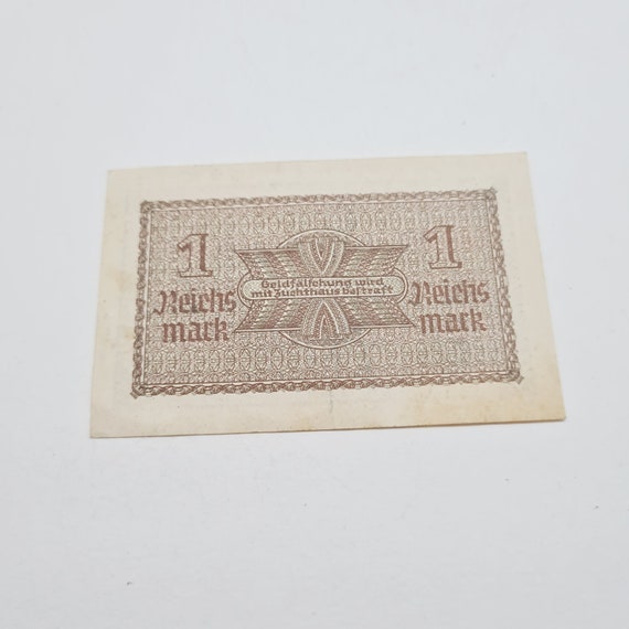1 ライヒスマルク - 1920 年代のビンテージ ドイツ ライヒスマルク紙幣
