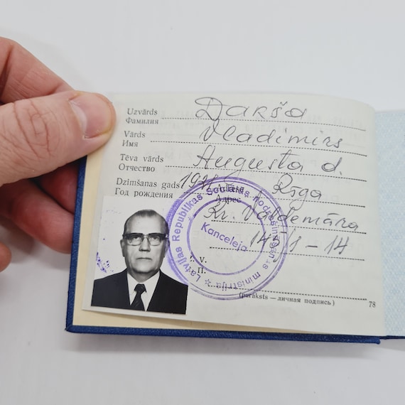 Buy Soviet Vintage Pension Book Issued in USSR in 1986. Online in India -  Etsy