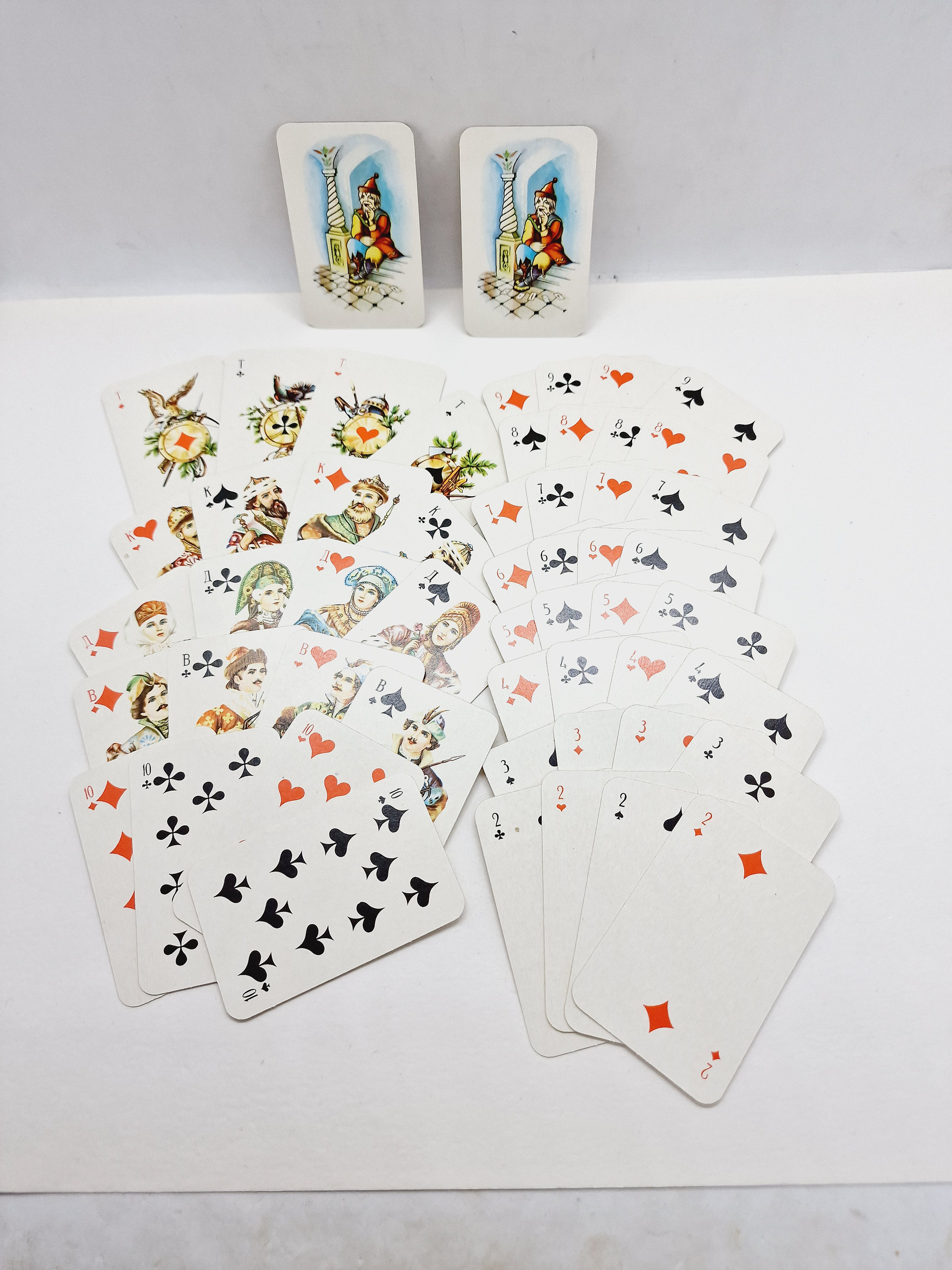 ビンテージ　ロシア　ソビエト時代のソリティア用　トランプ ビンテージ ロシア ソビエト時代のソリティア用 トランプ 90年代の