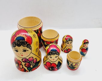 ソビエト ヴィンテージ マトリョーシカ - 1970 年代にソ連で作られた