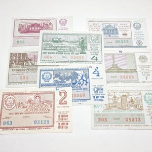 Radziecki bilet loteryjny wydany na Ukrainie w 1969 r.