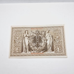 1000 Reichsbanknote of 1910 - Vintage German Reichsbanknotes printed in Germany in 1910
