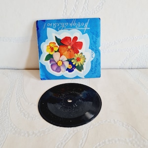 Disco de vinilo coleccionable soviético en miniatura, disco vintage URSS, Última carta, hecho en la URSS en la década de 1970