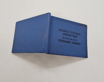 Soviet Vintage Pension Book Issued in USSR in 1986. - Etsy