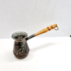 Vintage Russian Copper Coffee Cezve Made in Russia in 1990s.