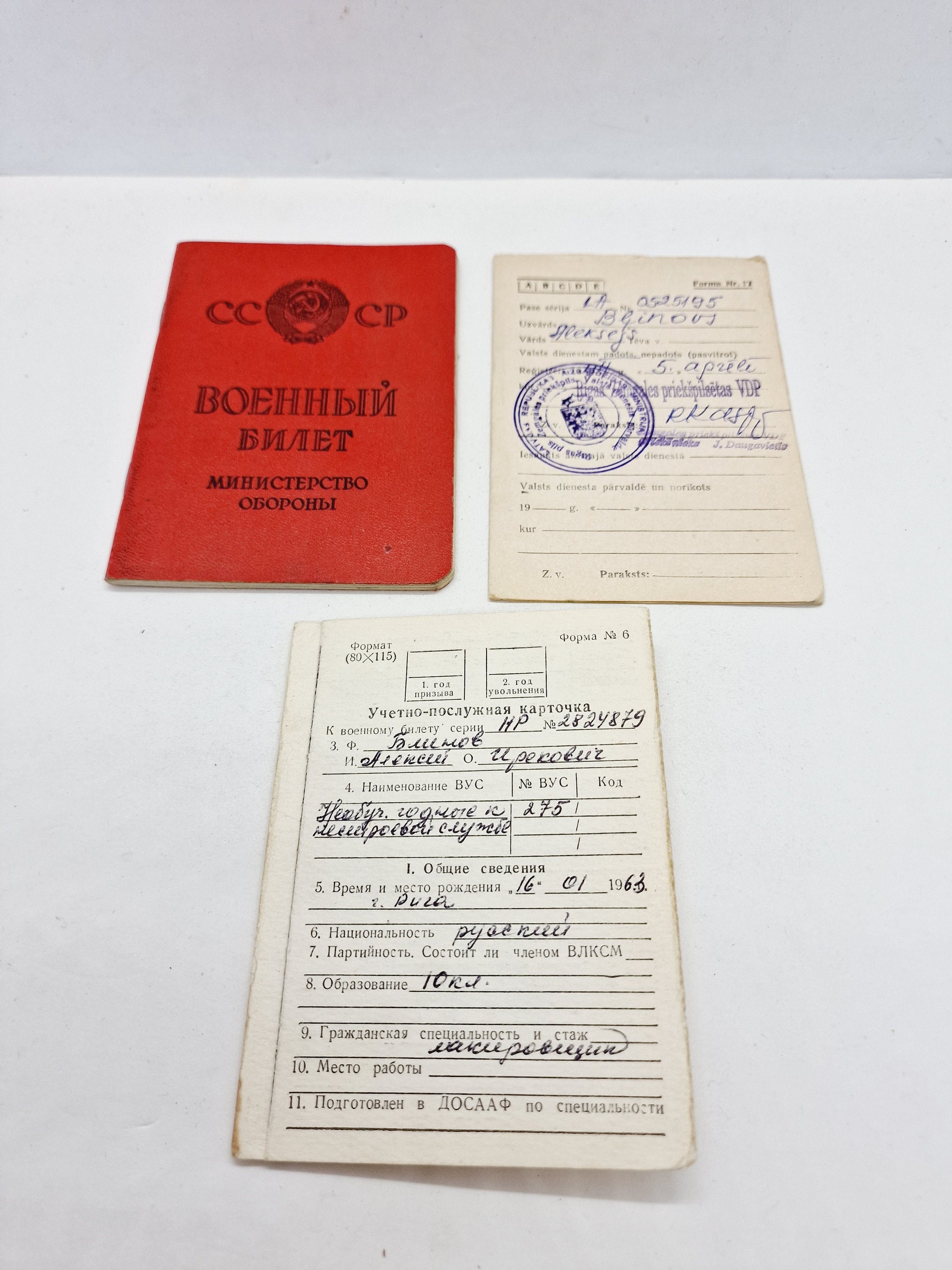 Soviet Vintage Military ID Issued in USSR in 1982 - Etsy