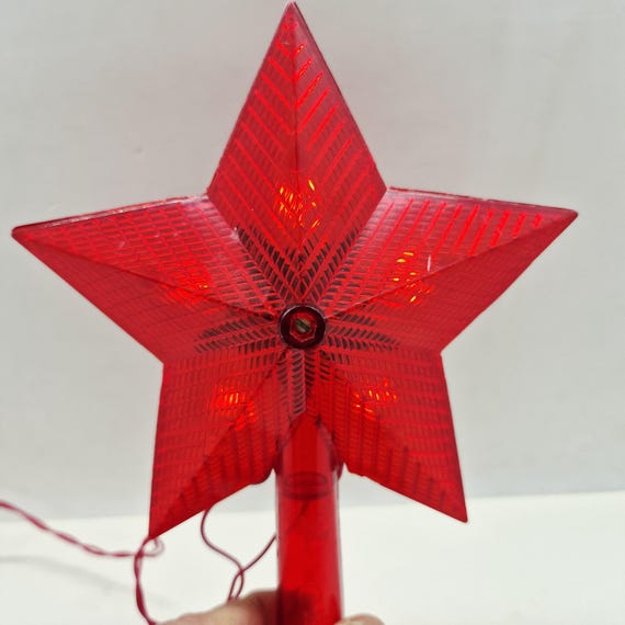 Russische Vintage Weihnachtsstern elektrische Neujahr Baumspitze in der  UdSSR in den 1970er Jahren hergestellt - Etsy sterreich