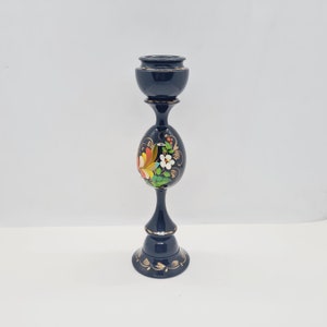 Ukrainian vintage wooden candle holder made in 1990s