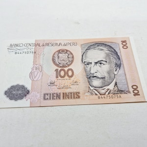 Perù 1987 Banco Central De Reserva Del Perù 100 Cien Intis