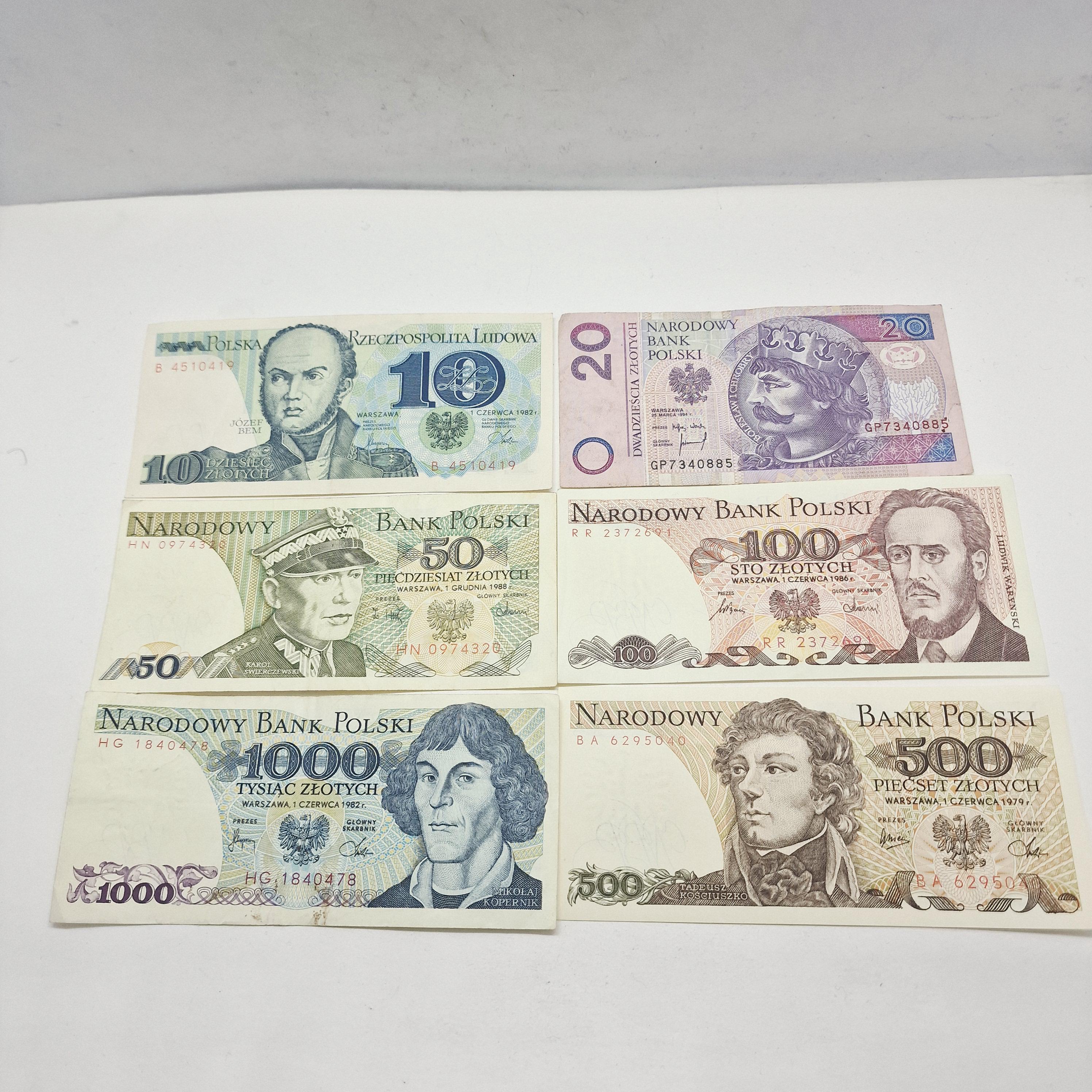 1980年代のヴィンテージポーランドズウォティチ紙幣6枚セット - Etsy 日本