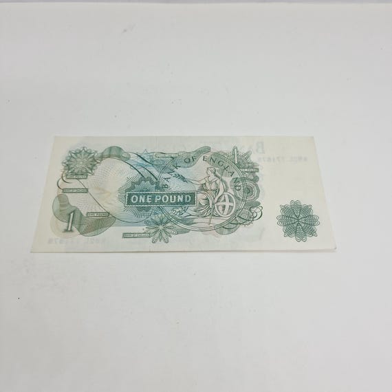 1960年代から1970年代にかけて発行されたイギリスの1ポンド紙幣 - Etsy