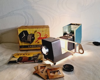 Soviet Vintage Slide Projector Etude - USSR Vintage Diaprojector Made in USSR in 1980s