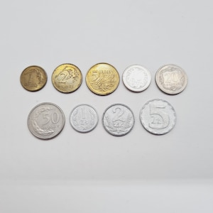 Vintage Polish Coin Set: 1980-90s Currency Collection