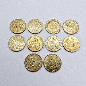 Serie di monete da 2 Zloty polacchi - serie di 10 monete emesse in Polonia negli anni 2000