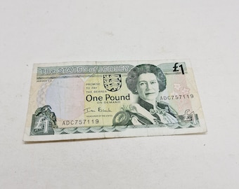 Jersey 1 Pound Elizabeth II of 1989