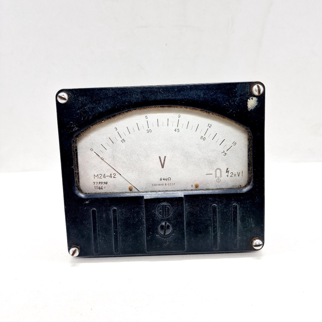 Soviet Meter Soviet Vintage Voltmeter Made in USSR in USSR in 1980s - Etsy