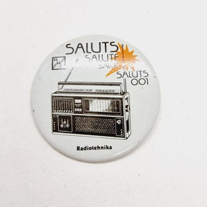 Latvian Vintage Radio pin - Radiotehnika factory pin Made in USSR in 1980s