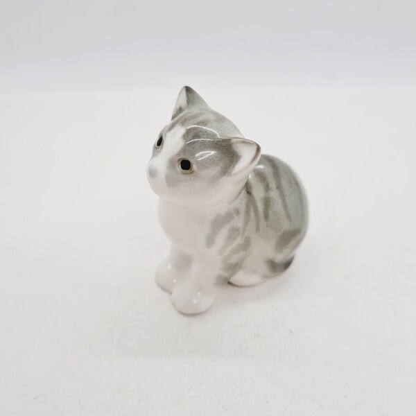 Soviet vintage Kitten Kitty - vintage cat figurine made in USSR by LFZ factory in 1970s