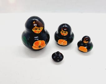 ヴィンテージ ソビエト マトリョーシカ 木製 ロシア フィギュア