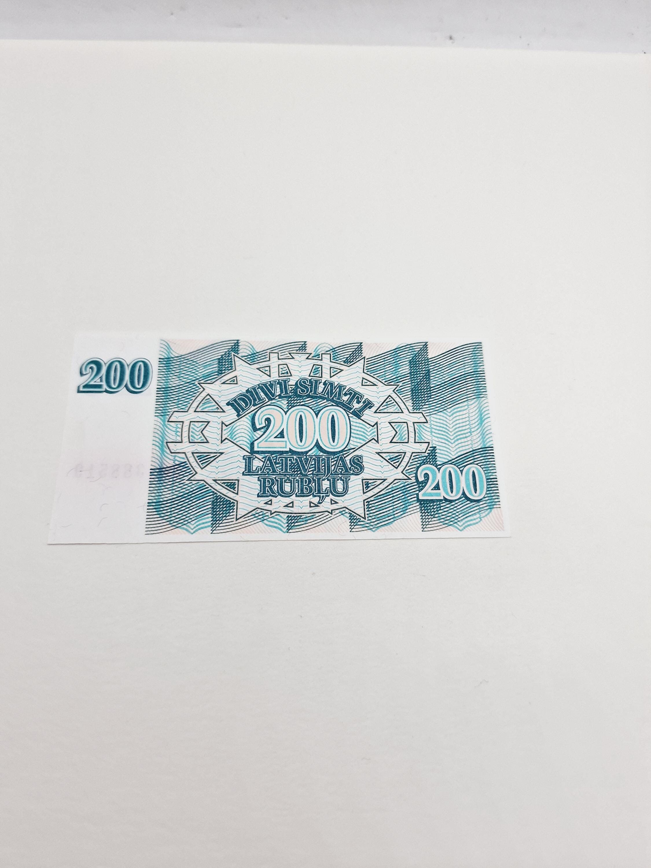 Latvian Vintage 200 Rubles - Repshiki - Vintage Latvian Rubles Issued in  1992 - Etsy UK