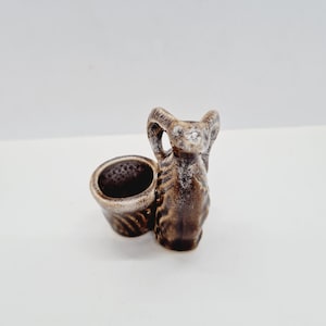 Vintage Porcelain Goat Figurine Made in USSR in 1980s.