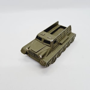 Vintage 1970s USSR Metal Military Vehicle Toy Collectible