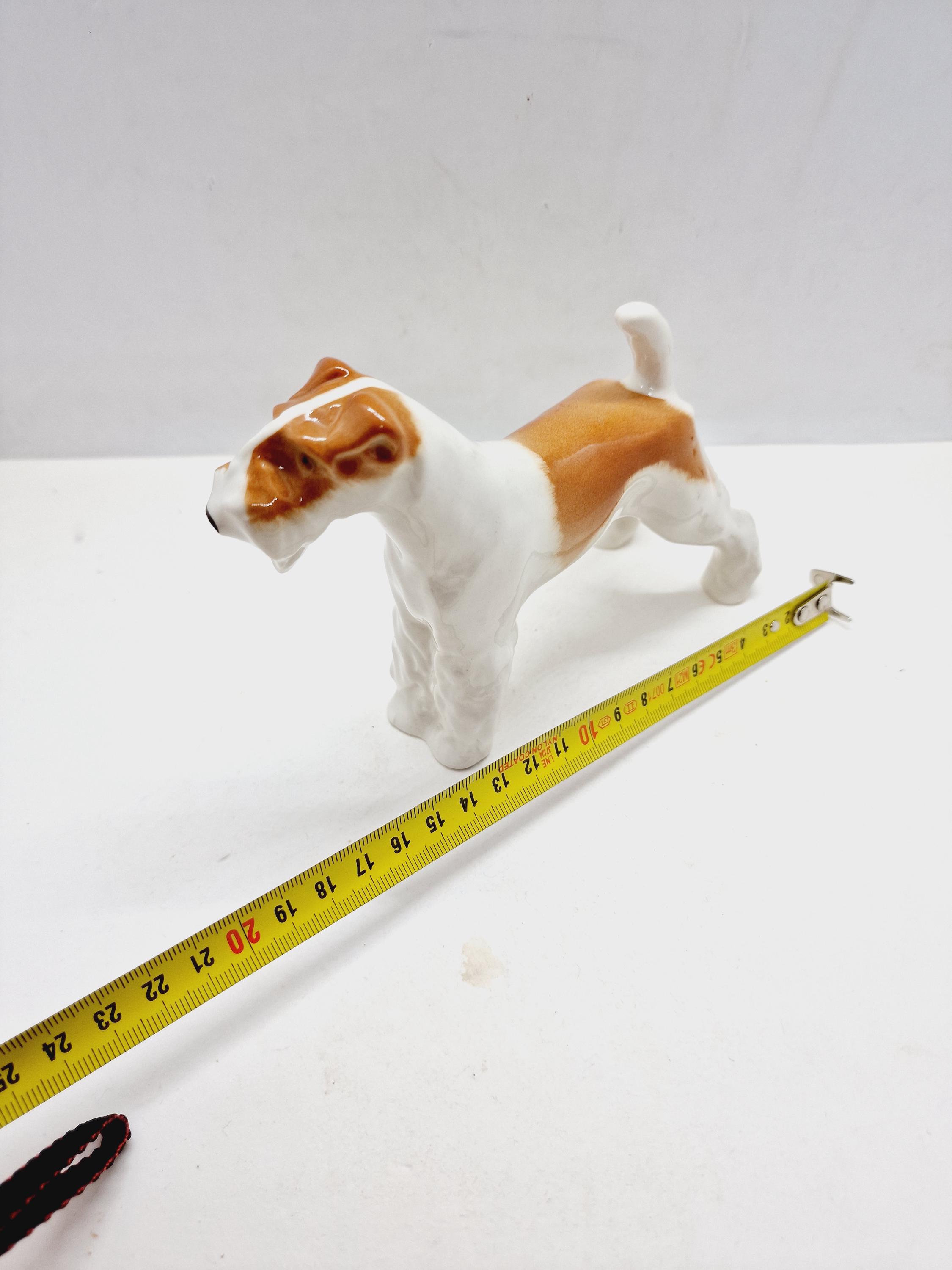 made in Italy 犬　置物 Soviet Vintage Elder Terrier Figurine - Vintage Porcelain Elder