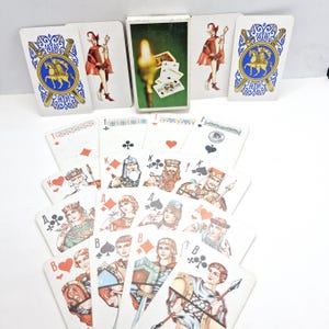 Russian vintage playing cards - 54 playing cards made in Russia in 2000