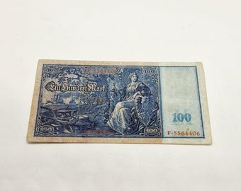 1910 年 1000 マルク ドイツ紙幣 - ライヒス銀行券 - グリーン シール