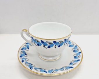 service de tasses à thé vintage en porcelaine allemande fabriqué en Bavière dans les années 1970