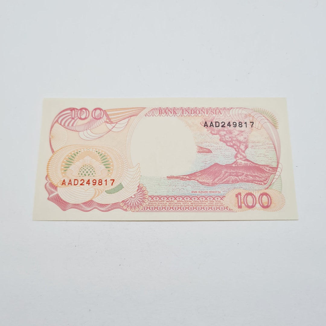 Vintage Indonesian 100 Rupiah Banknote of 1992 - Etsy