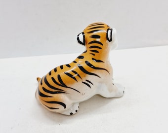 Vintage Soviet Tiger Porcelain Figurine Made by LFZ Factory in