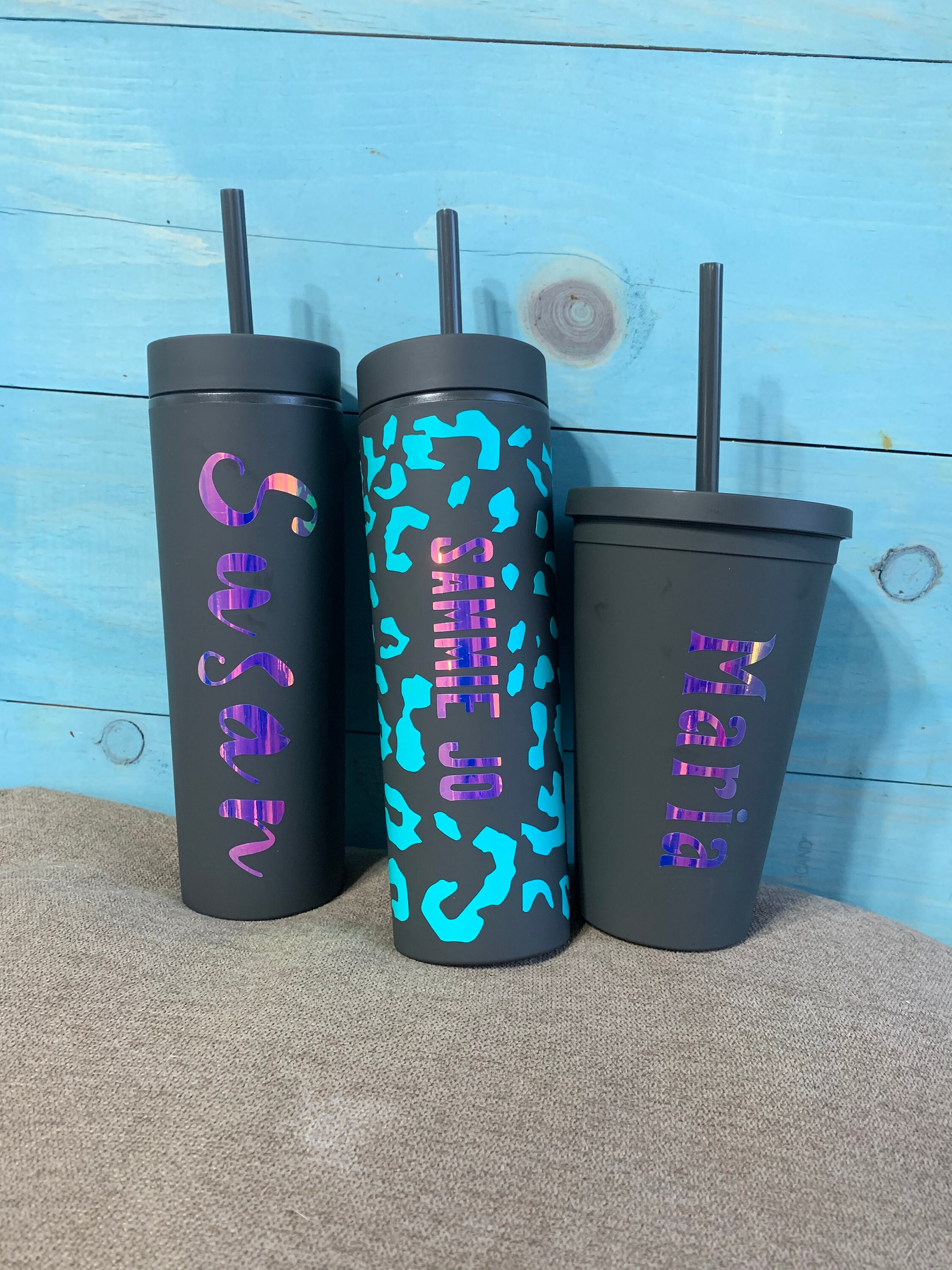 Matte Tumbler Matte Custom Tumbler Matte Black custom Name Etsy