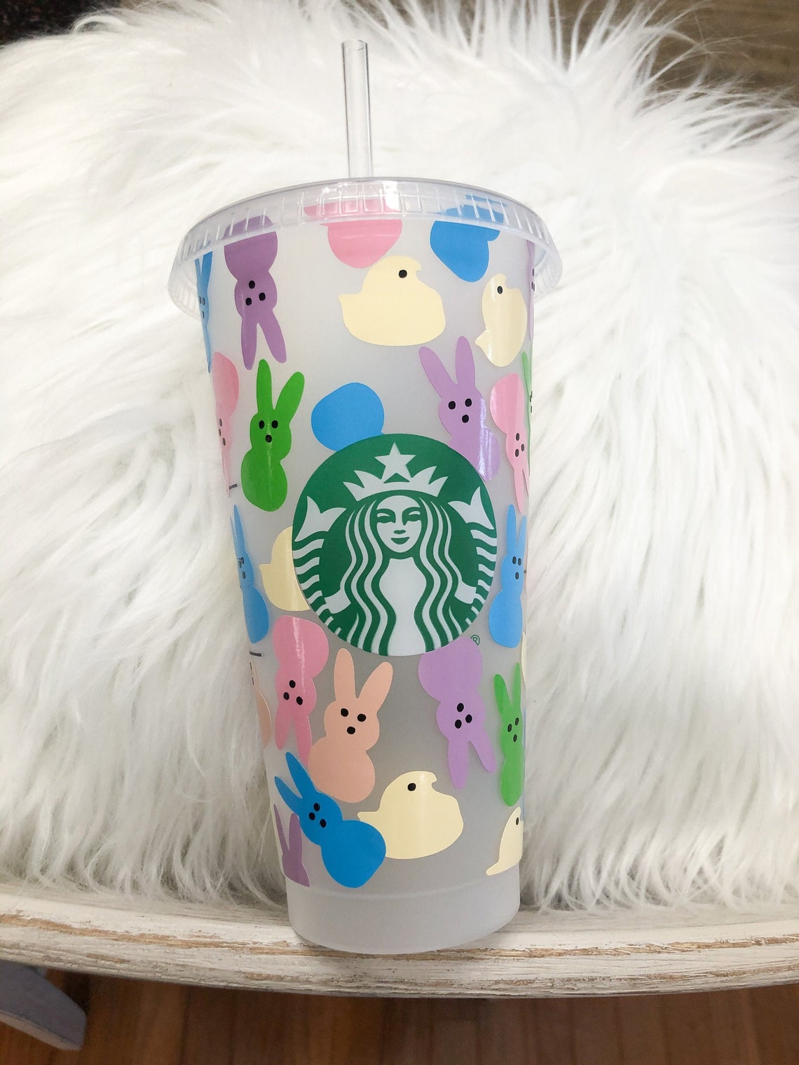 Easter Starbucks Cup/ Bunny Starbucks Cold Cup/ Personalized Etsy