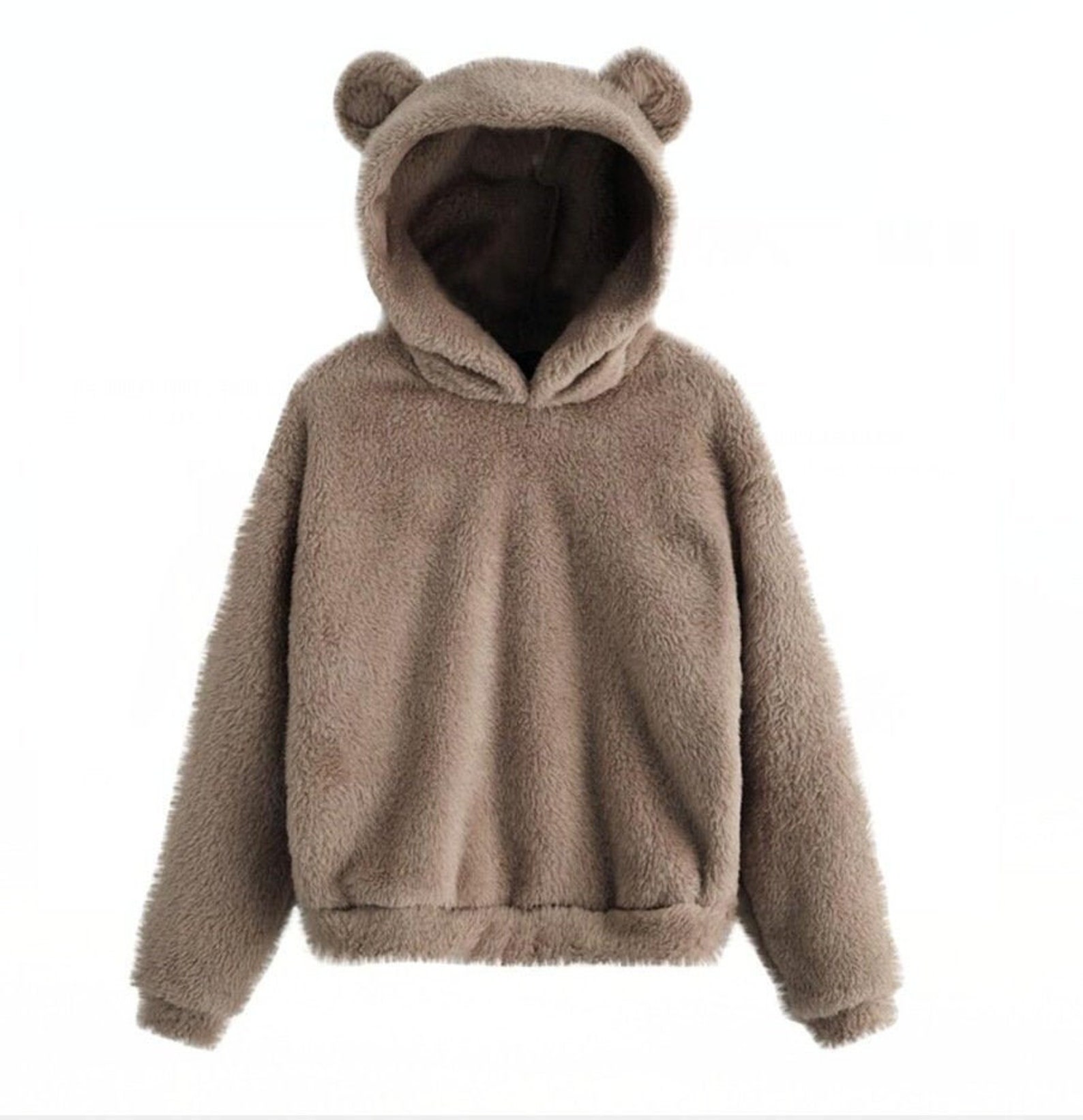 Teddy fur hoodie Clearance