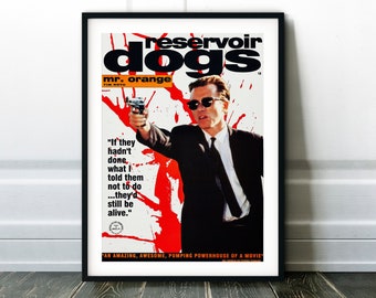 Reservoir Dogs Greatest Movie Poster Classic Vintage 300gsm Card Print A4 A3