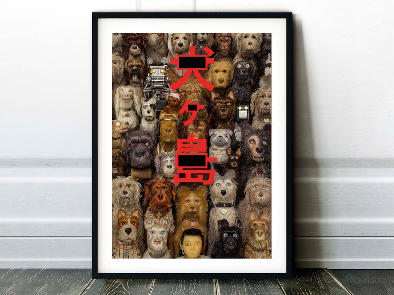 Isle of Dogs Movie Poster Wall Film Art Print Photo