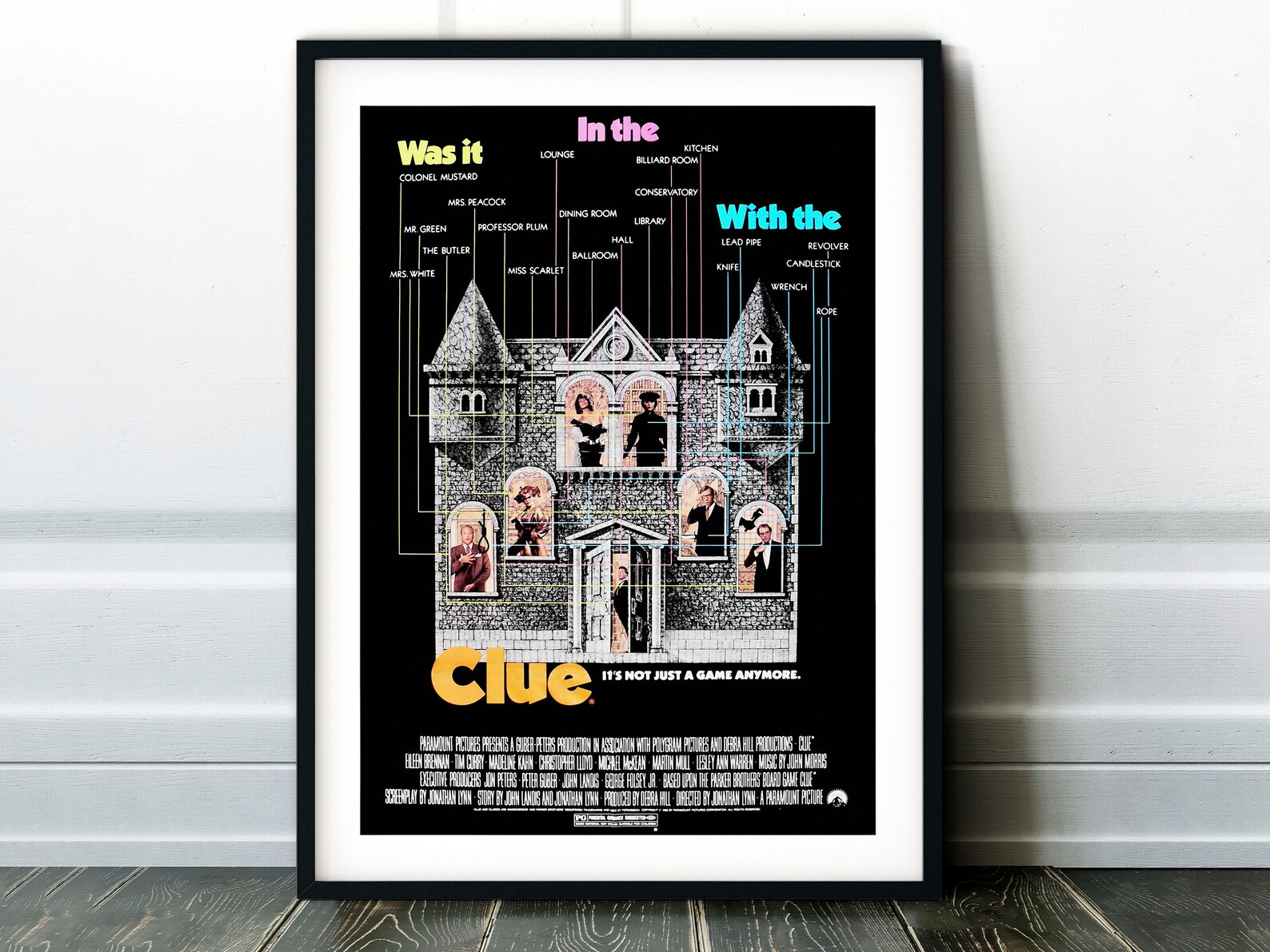 Clue 1985 Movie Poster Wall Film Art Print Photo | Etsy