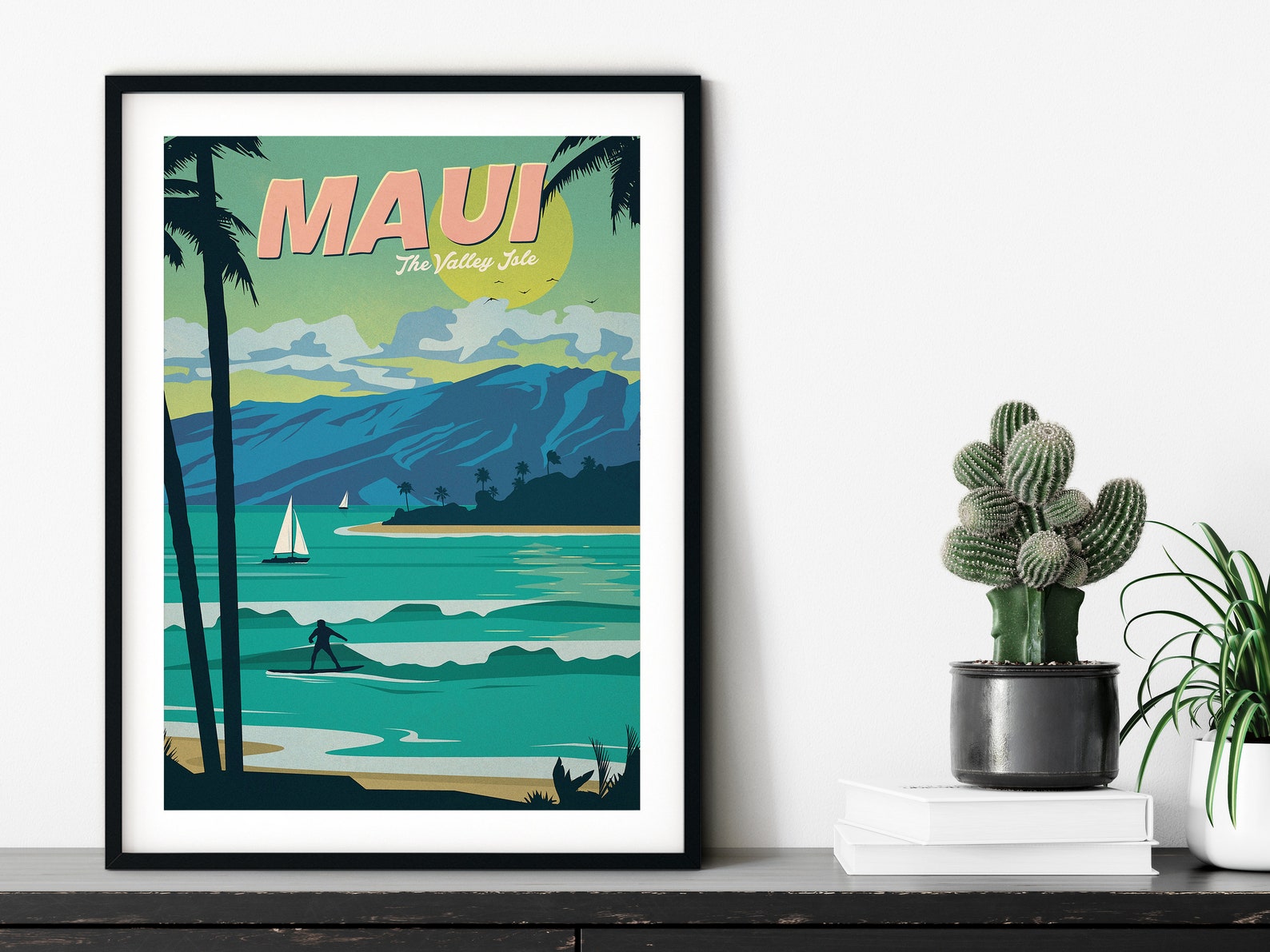 Maui Travel Poster Wall Art Print Photo Etsy