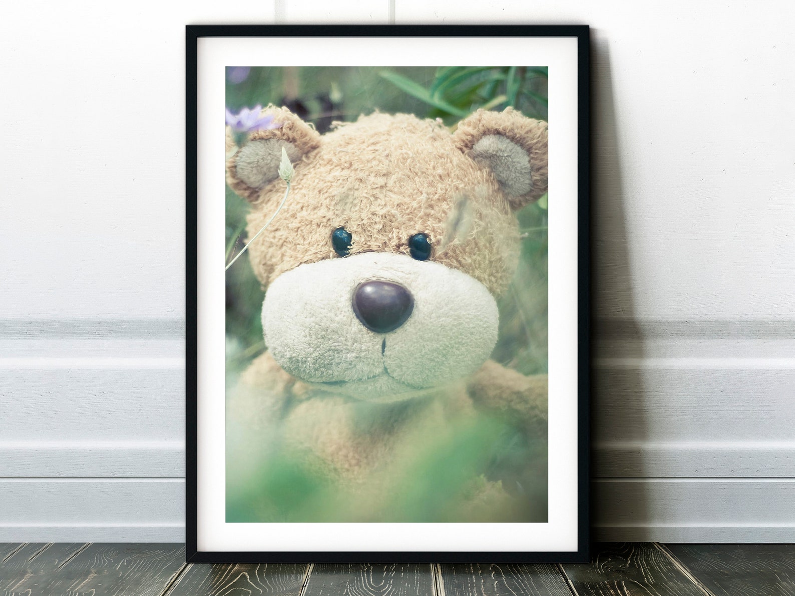 Teddy Bear Poster Wall Art Print Photo Etsy