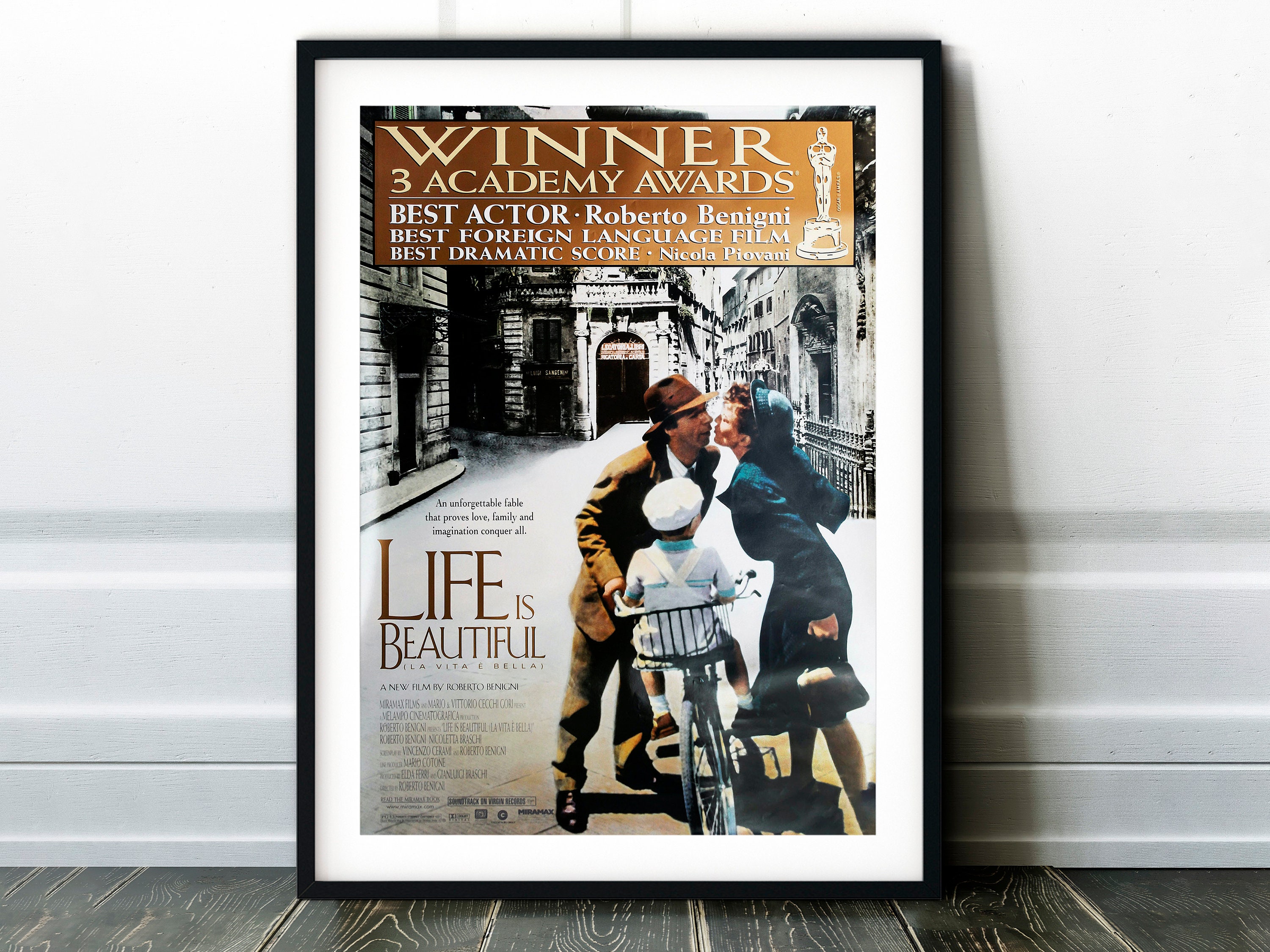 Life Is Beautiful La vita è bella Movie Poster Classic Etsy