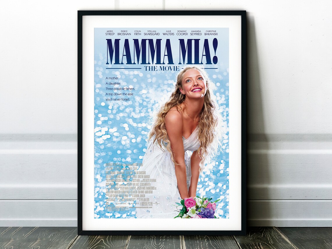 Mamma Mia Movie Poster Classic 00's Vintage Wall Film | Etsy