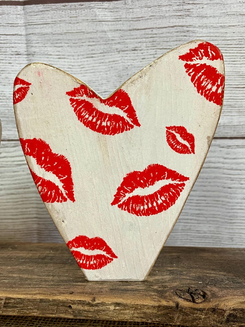Rustic Heart Collection Rustic Wooden Hearts Set | Handmade Farmhouse Valentine Decor | Rustic ...