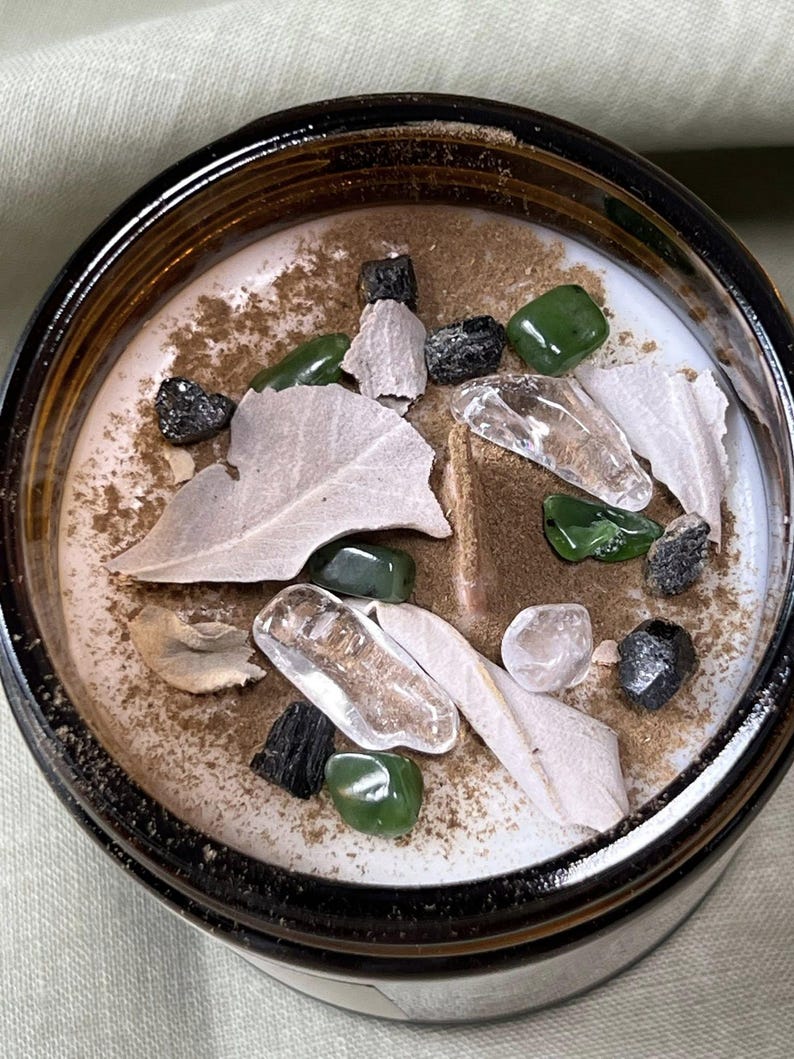 Elemental Shell Candle Earth Elemental Candle - Etsy